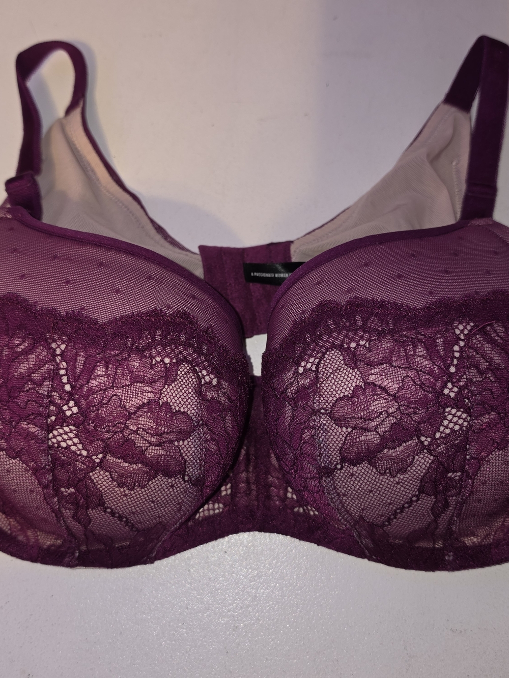 Underwire Lace Bra in Plum - Women Intimates